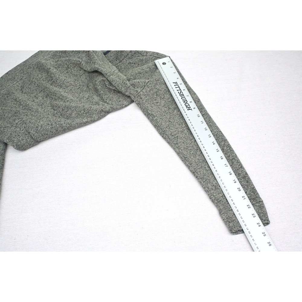 Eddie Bauer Mens M Radiator Fleece Snap Mock Neck Pullover Grey Long Sleeve Soft - Picture 4 of 8
